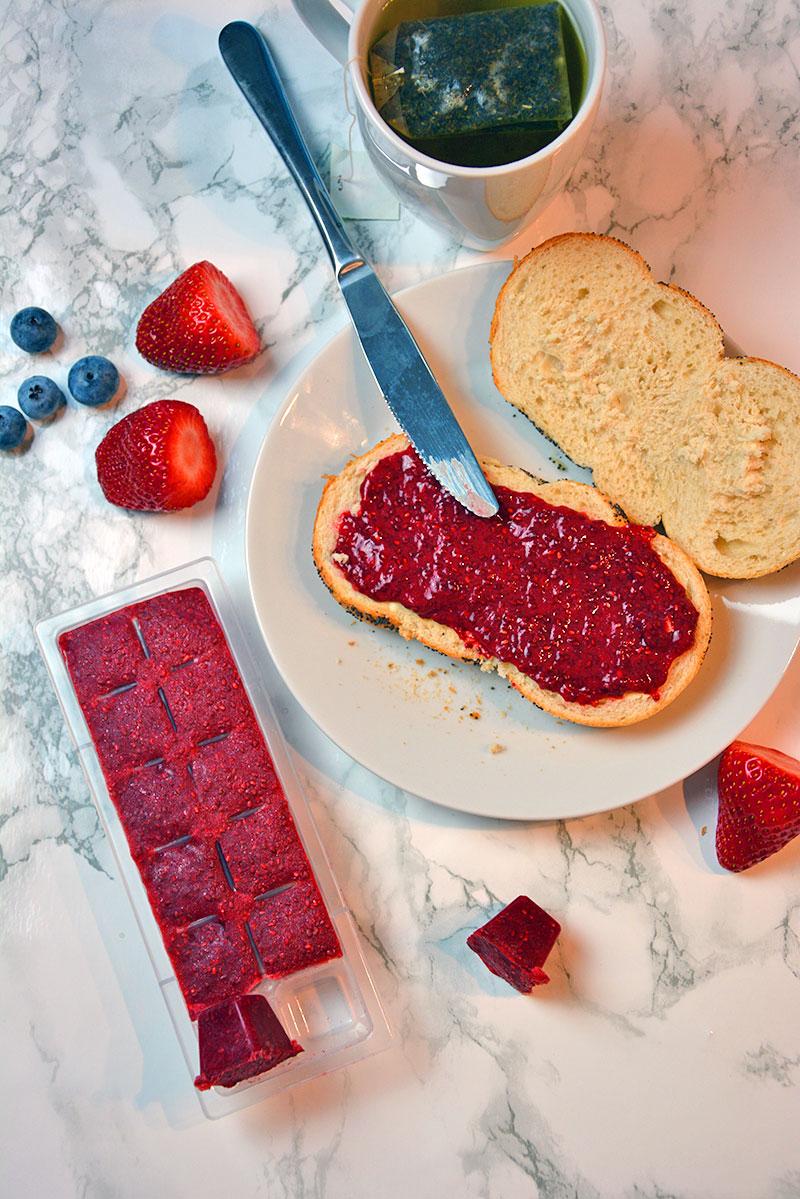 Rezeptbild: Erdbeermarmelade ohne Zucker