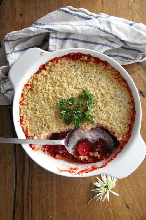 Rezeptbild: Rote Beete Auflauf