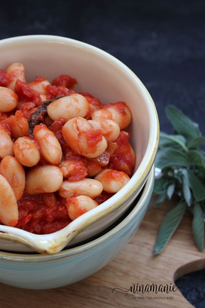 Rezeptbild: Weiße Bohnen in Tomatensoße