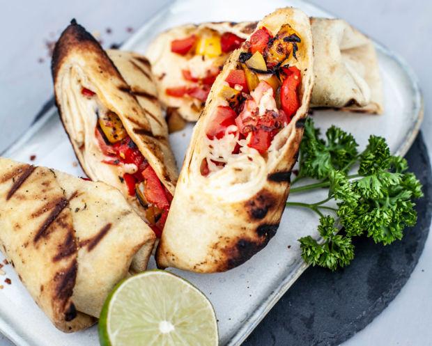 Rezeptbild: Gemüse-Burrito vom Grill