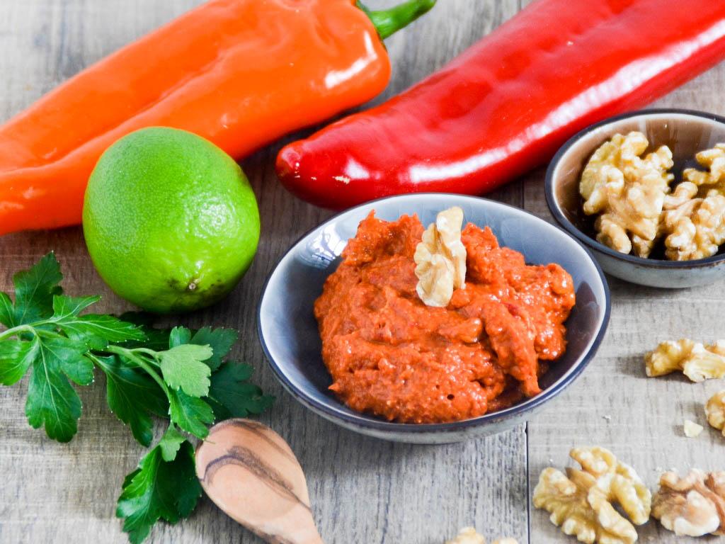 Rezeptbild: Muhammara, arabische Paprika Paste