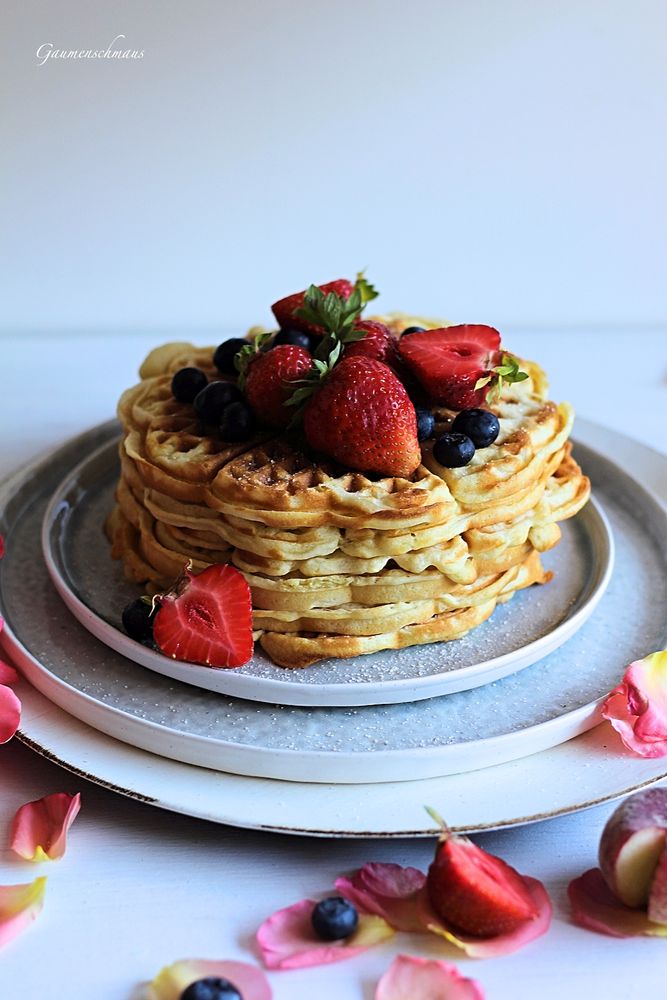 Rezeptbild: Knusprige Buttermilchwaffeln
