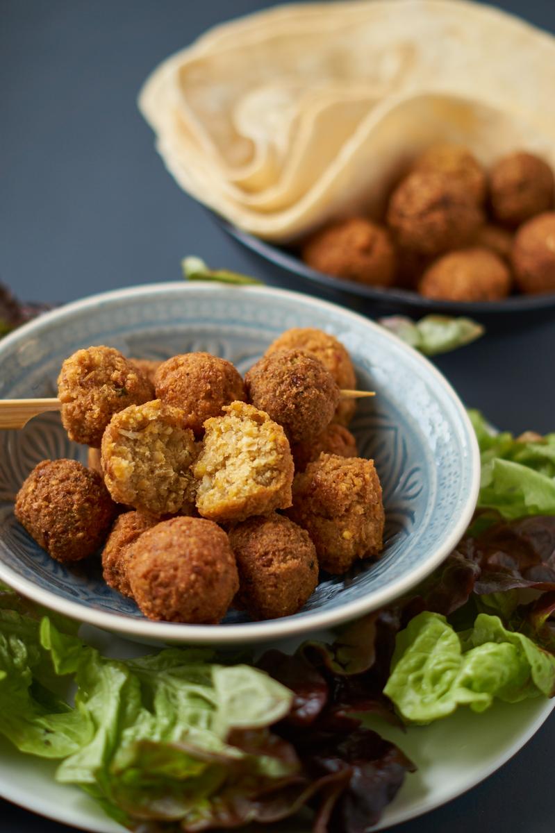Rezeptbild: Dreierlei Falafel