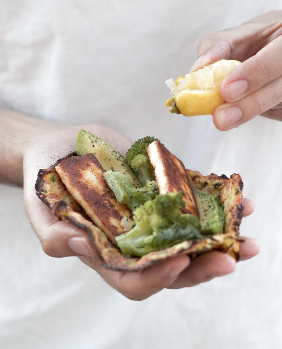 Rezeptbild: Grüne Zucchini Wraps