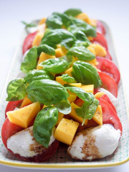 Rezeptbild: Mango-Salat Caprese