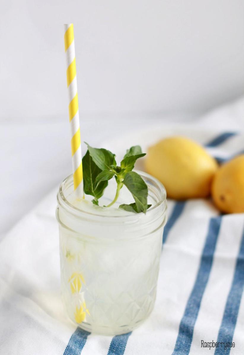 Rezeptbild: Limonadensirup mit Minze
