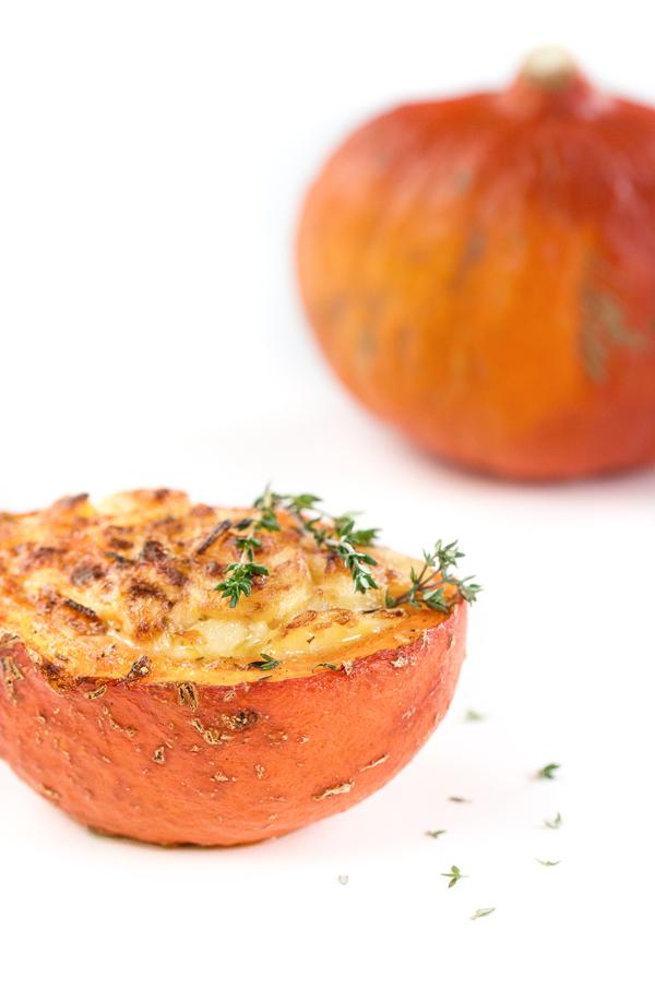 Rezeptbild: Kartoffelgratin im Kürbis