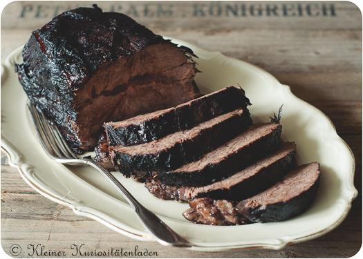 Rezeptbild: Brasato al Barolo mit Pommes Duchesse 