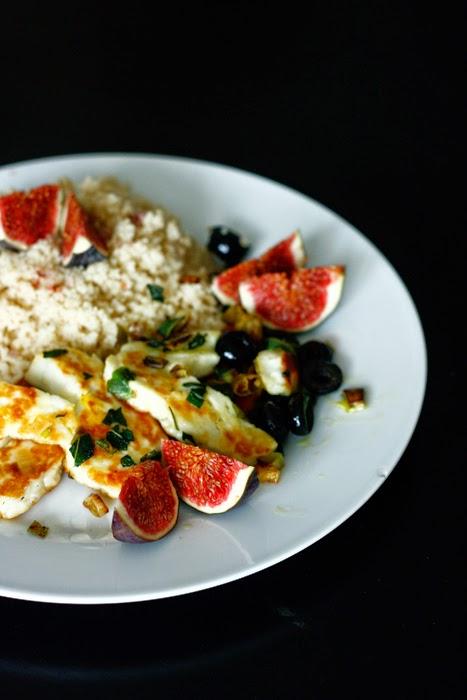 Rezeptbild: Couscous mit Halloumi und Feigen