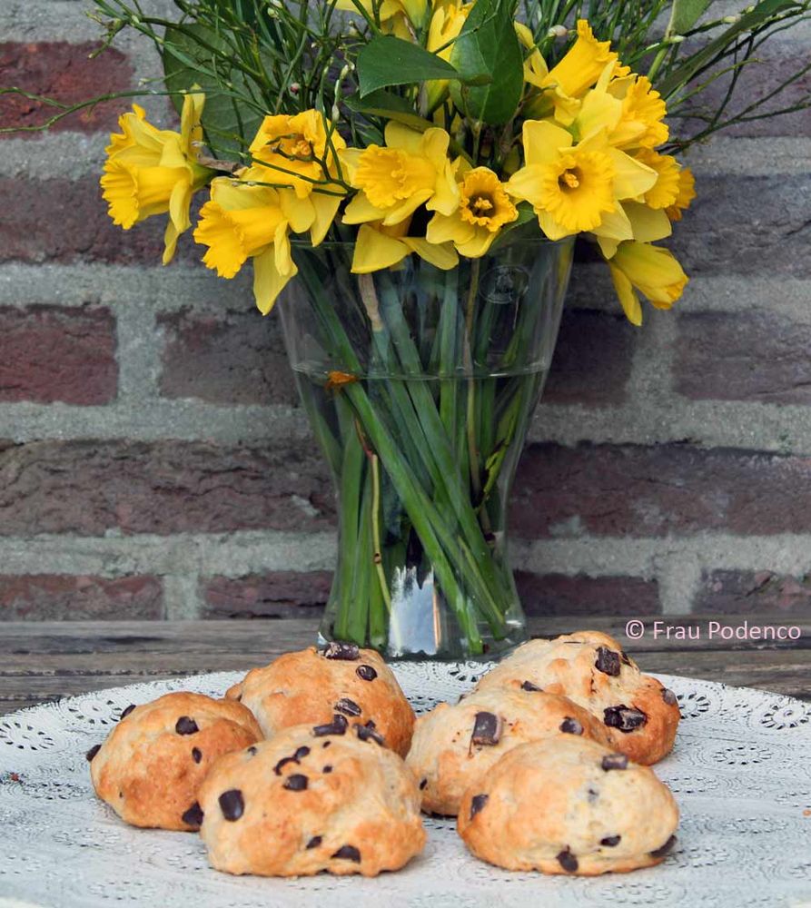 Rezeptbild: Schokobrötchen mit Quark