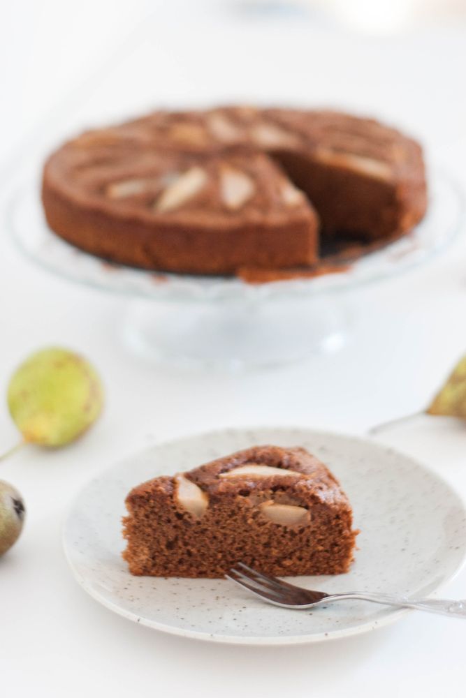 Rezeptbild: Birnen-Schokokuchen