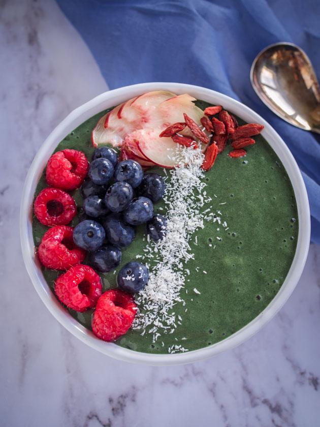 Rezeptbild: Smoothie Bowl mit Spirulina 