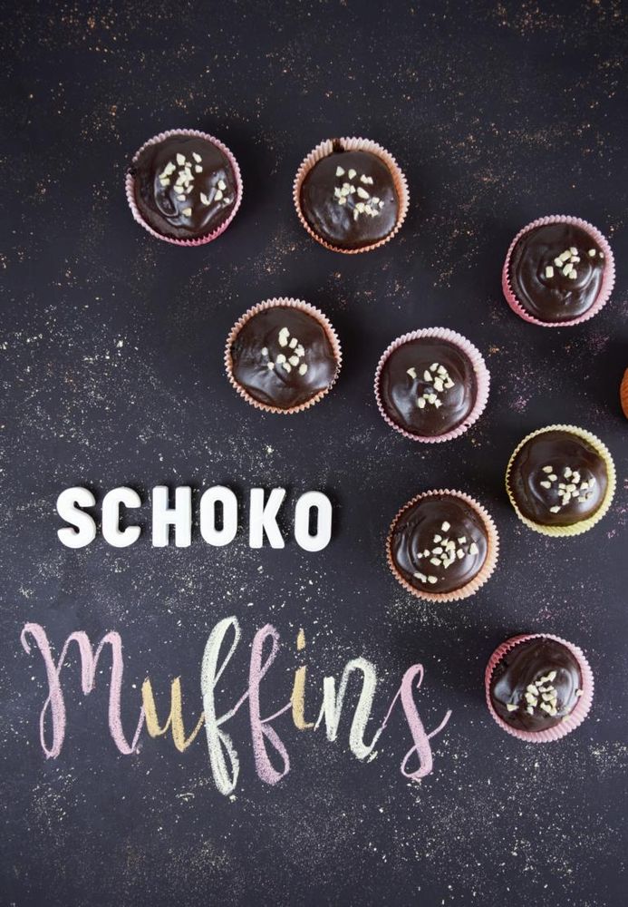 Rezeptbild: gesunde, leichte & mehlfreie Schokomuffins