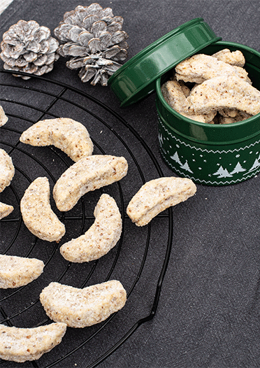 Rezeptbild: Vanillekipferl mit feiner Kokosnote