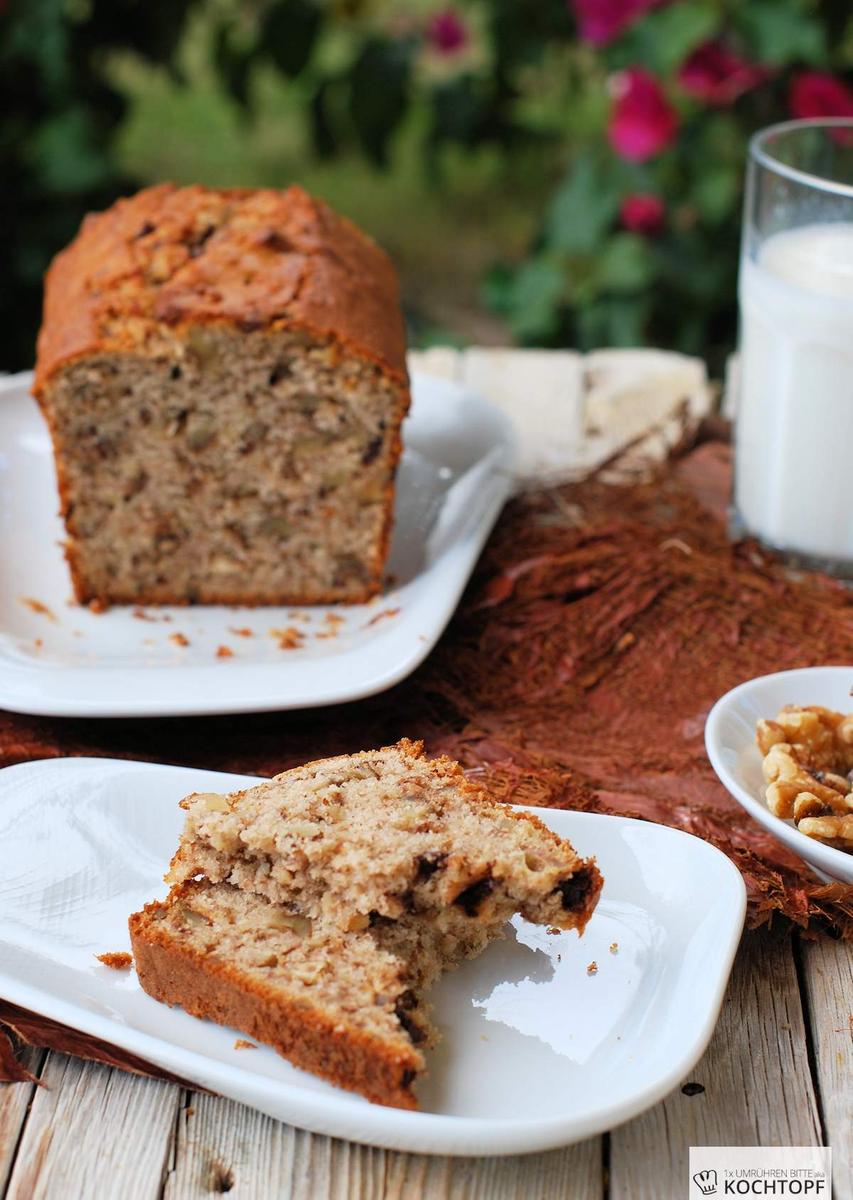 Rezeptbild: Walnuss-Schokoladen-Bananenbrot {Banana Bread}