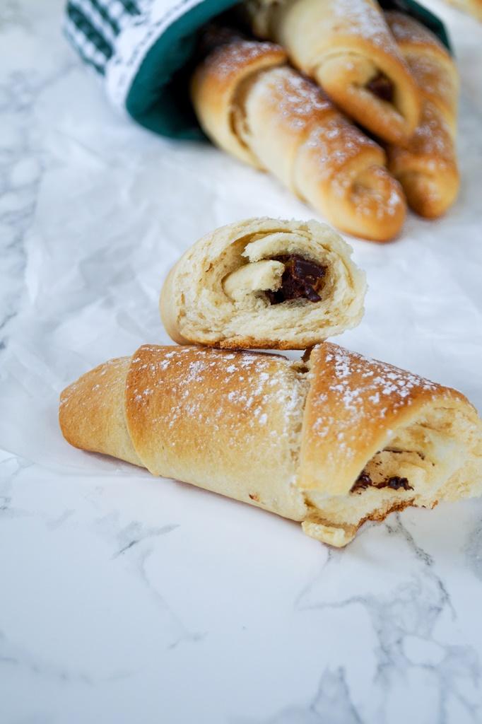 Rezeptbild: Schokoladen-Croissants / Schokokipferl