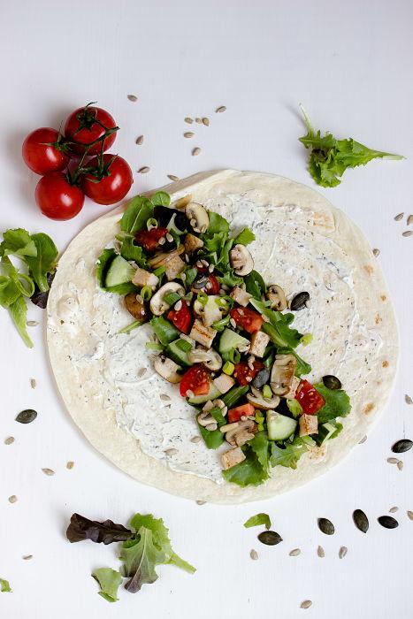 Rezeptbild: Schnelle Hähnchen Wraps