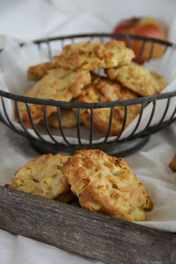 Rezeptbild: Apfelkekse mit Mandeln und Zimt