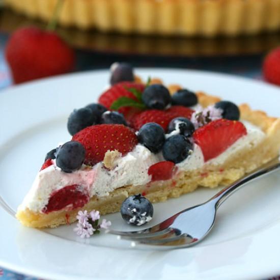 Rezeptbild: Erbeer-Heidelbeer-Tarte