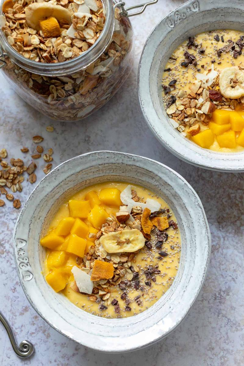 Rezeptbild: Mango-Bananen-Kokos-Granola