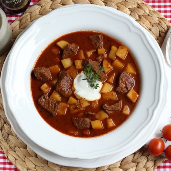 Rezeptbild: Dunkelbier Gulasch