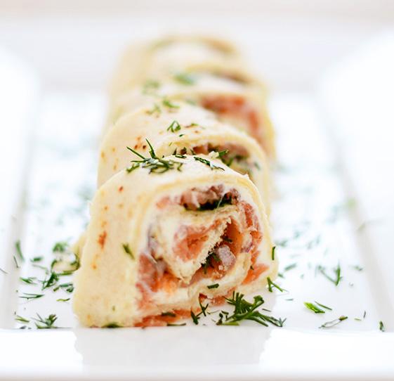 Rezeptbild: Smoked Salmon Rolls // Lachsröllchen