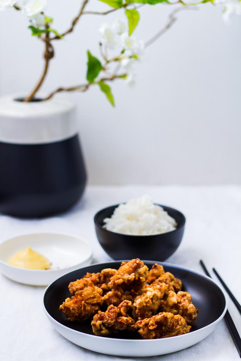 Rezeptbild: Karaage - Japanische frittierte Hähnchenstücke