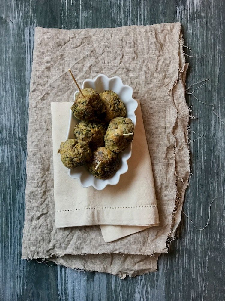 Rezeptbild: Zitronige Lauch-Fleischbällchen nach Ottolenghi