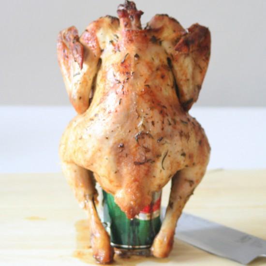 Rezeptbild: Beer Butt Chicken - Bierhähnchen