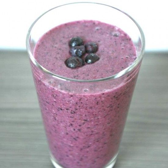Rezeptbild: Heidelbeer-Kokos-Smoothie