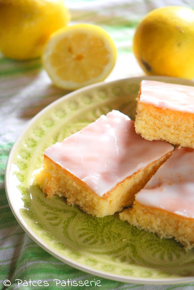 Rezeptbild: Zitronenkuchen vom Blech & Stippmilch-Zitronen-Eis