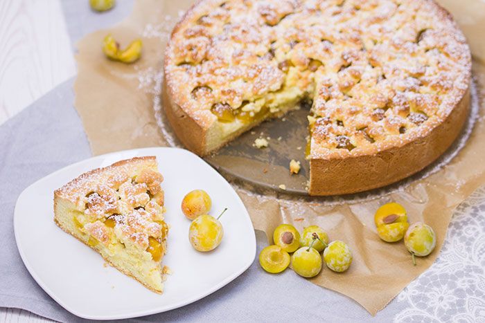 Rezeptbild: Mirabellen-Vanille-Streuselkuchen