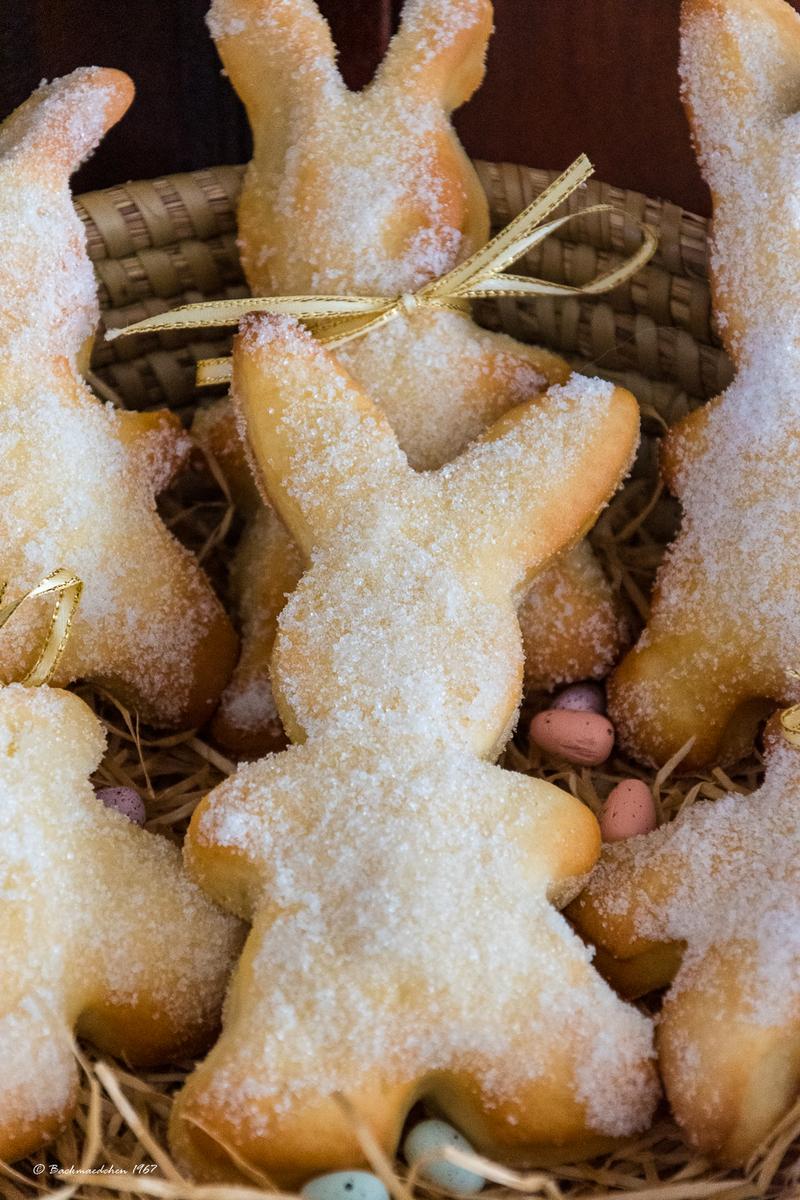 Rezeptbild: Süße Osterhasen aus Quark-Öl-Teig