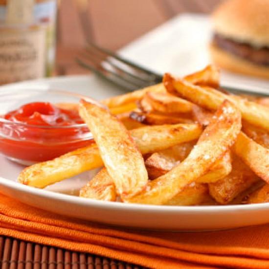 Rezeptbild: Ofen Pommes frites selbstgemacht