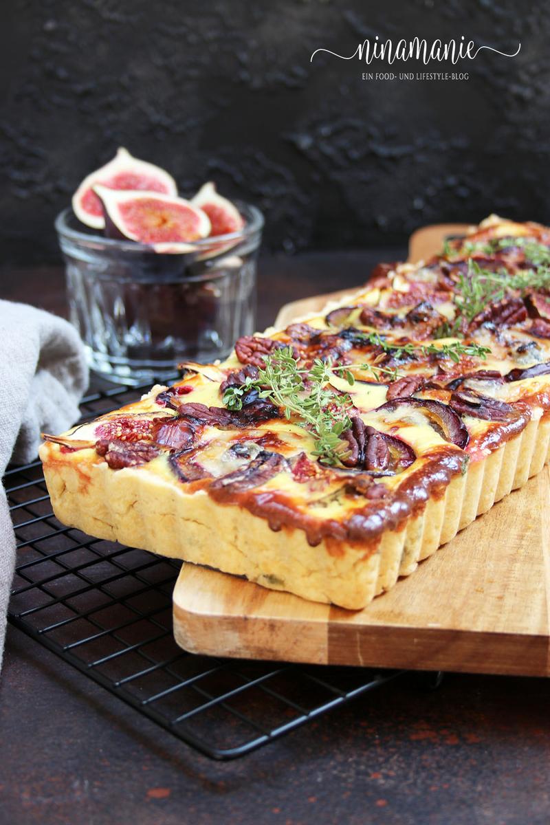 Rezeptbild: Herzhafte Feigen-Zwetschgen-Tarte