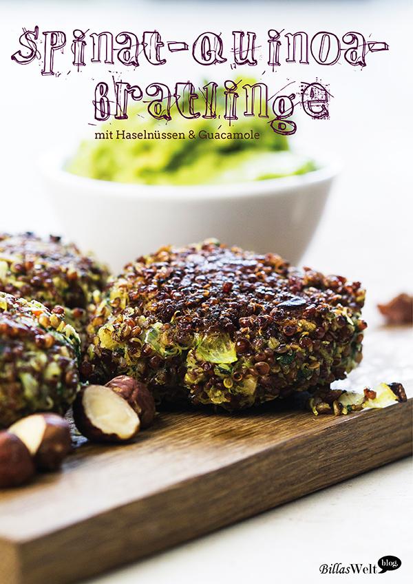 Rezeptbild: Spinat-Quinoa-Bratlinge… für die Gemüseexpedition