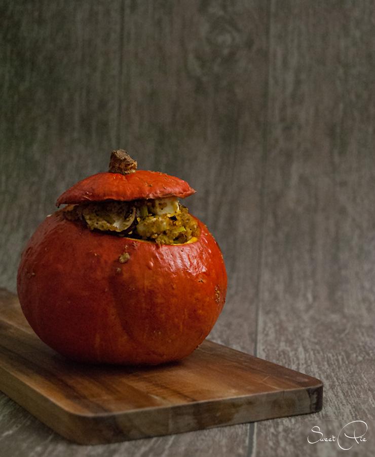 Rezeptbild: gefüllter Ofenkürbis