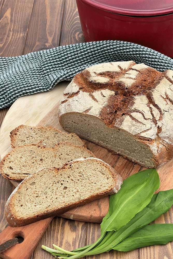 Rezeptbild: Bärlauch-Topfbrot