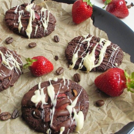 Rezeptbild: Cherry-Espresso-Cookies