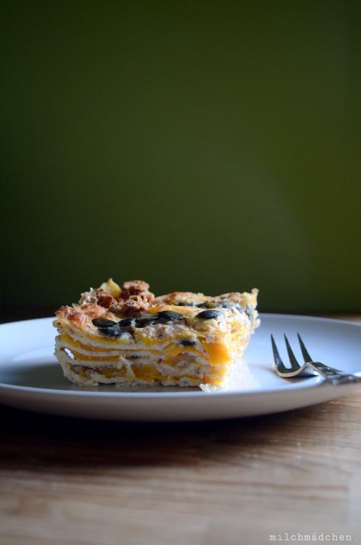Rezeptbild: Kürbislasagne mit Knusperkruste