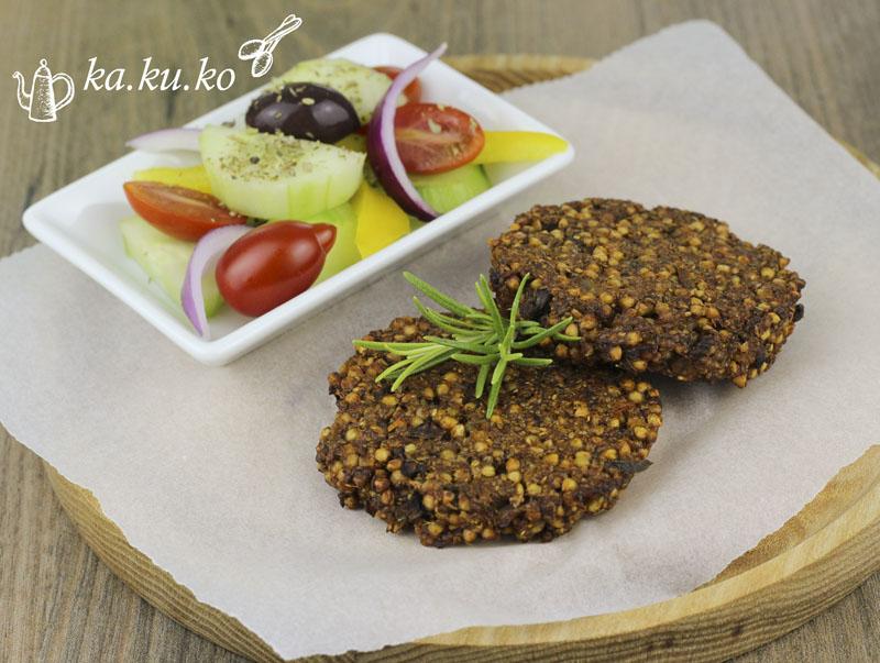 Rezeptbild: Buchweizenbratlinge mit Pilzen