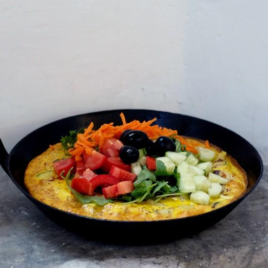 Rezeptbild: Mediterranes Bauernomelette