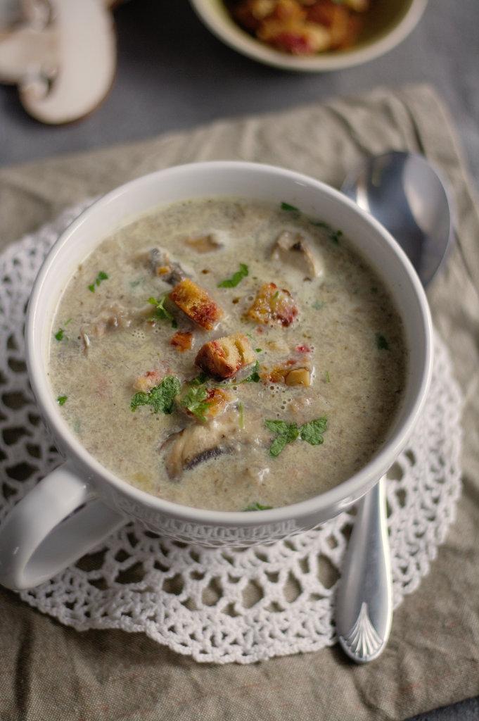 Rezeptbild: Champignon-Creme-Suppe