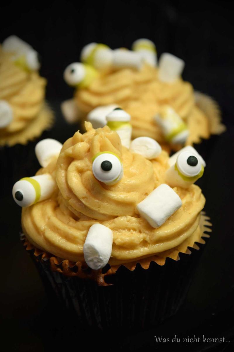 Rezeptbild: Erdnussbuttercupcakes mit Erdnussbutterfrosting