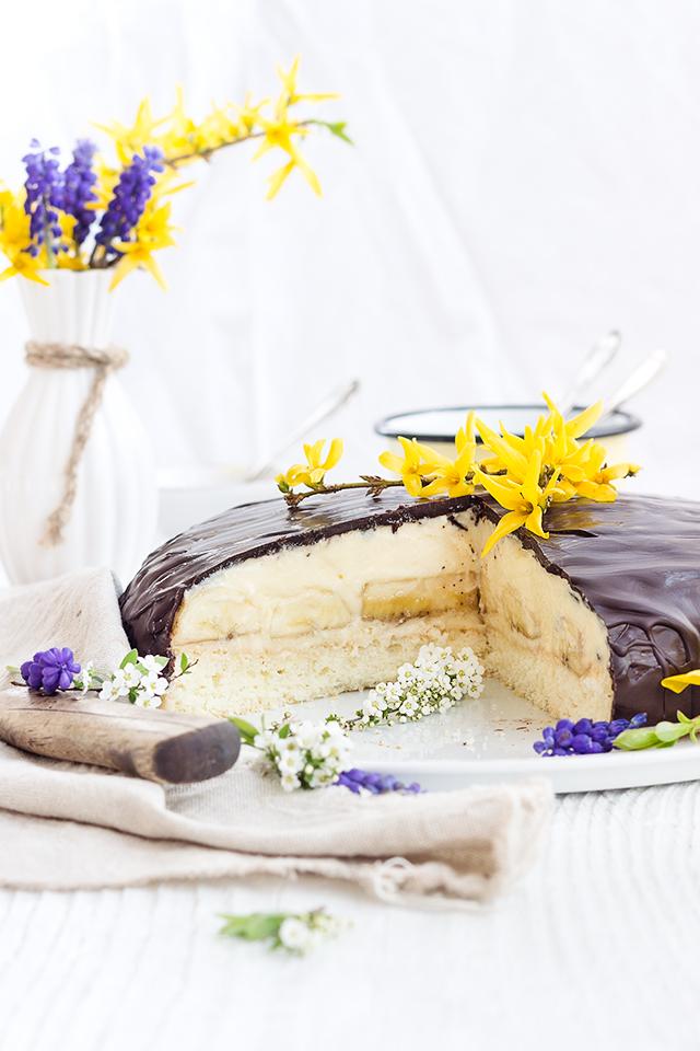 Rezeptbild: Bananen Creme Torte