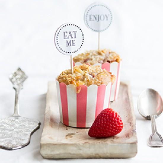 Rezeptbild: Erdbeer-Kokos-Muffins