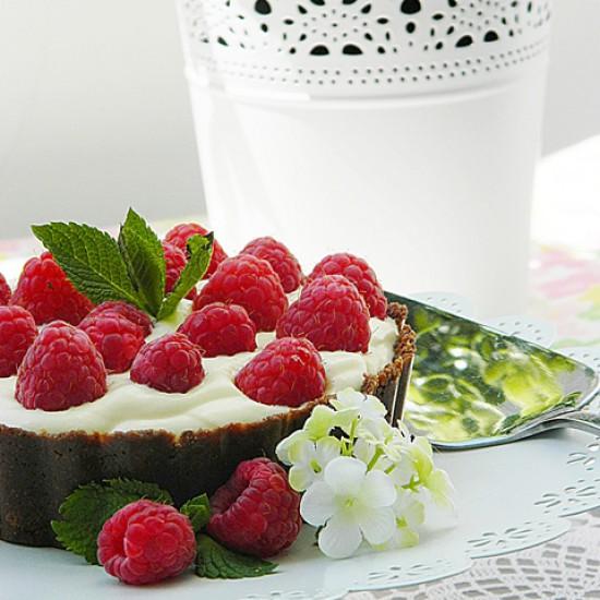 Rezeptbild: Einfache Himbeeren Torte