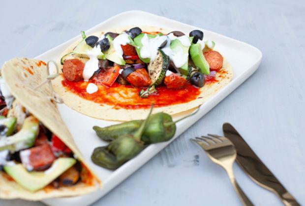 Rezeptbild: Tacos mit Grillgemüse
