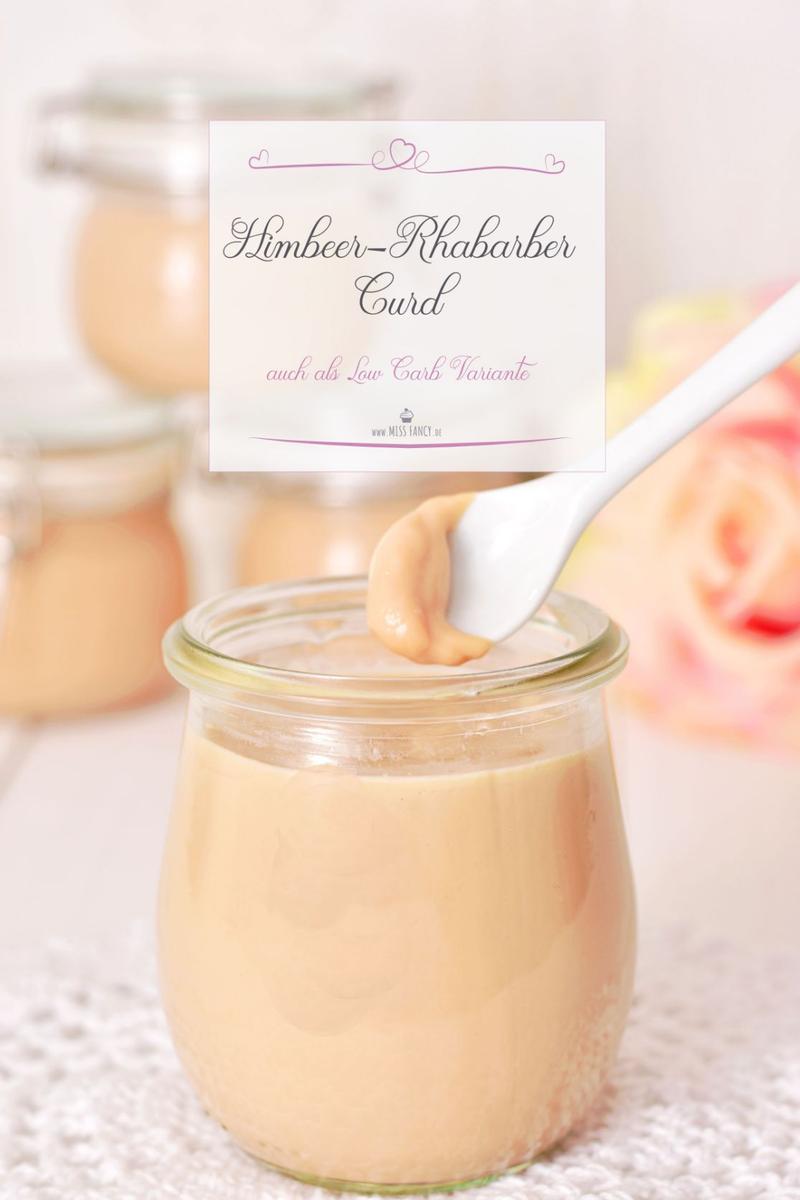 Rezeptbild: Himbeer-Rhabarber-Curd cremig lecker