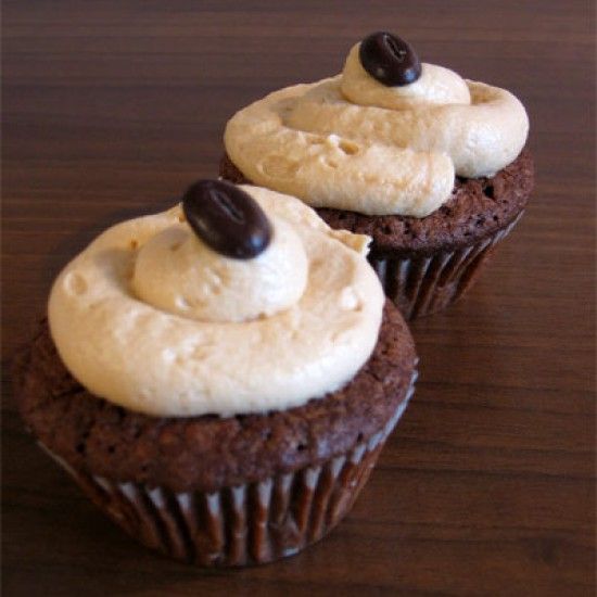 Rezeptbild: Chocolate-Cupcakes mit Caramel-Frosting